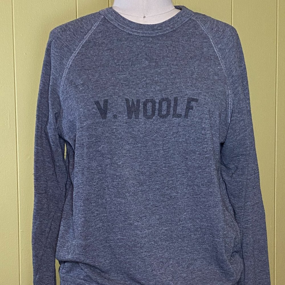 Nature is an Object Virginia Woolf Sororitees Heather Grey Sweatshirt, S